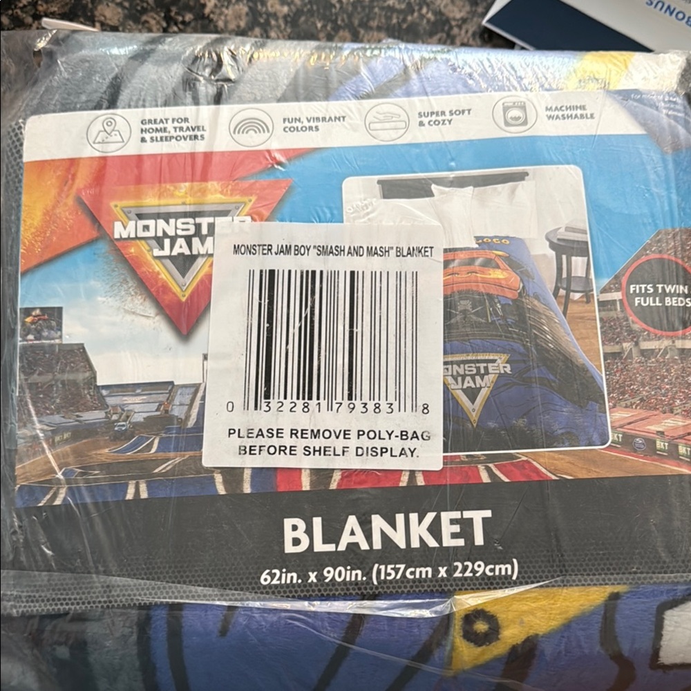 Monster Jam Blanket
